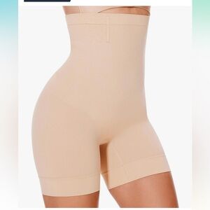 NEW Shapewear Tummy Control High-Waisted Shaper Shorts Size‎ XL/XXL Nude
